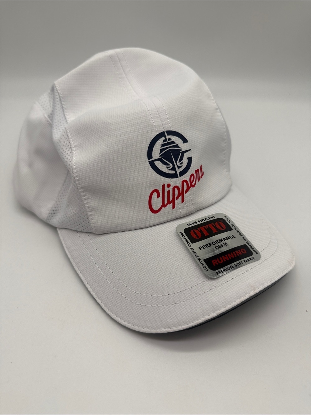 Otto Los Angeles Clippers White Adjustable Baseball Cap Hat Mesh